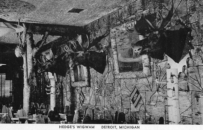 Hedges Wig Wam Restaurant - Postcard